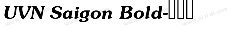 UVN Saigon Bold字体转换